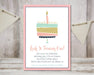 Girls Pastel 1st Birthday Party Invitations