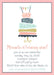 Girls Pastel Cake Birthday Party Invitations