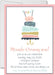 Girls Pastel Cake Birthday Party Invitations