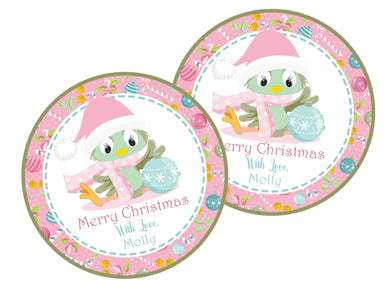 Girls Pastel Christmas Stickers