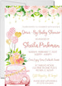 Girls Pink Drive By Baby Shower Invitations