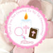 Girls Pink First Communion Stickers