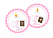 Girls Pink First Communion Stickers