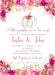 Girls Pink & Gold Pumpkin Fall Baby Shower Invitations