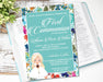 Girls Wildflower First Holy Communion Invitations