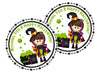 Girls Witch Halloween Stickers