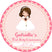 Girls pink communion favor sticker