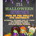 Girls zombie halloween birthday invitations spooky costume design