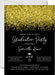 Gold And Black Graduation Party Invitations