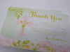 Green And Pink First Communion Thank You Cards