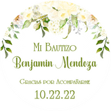 Green mi bautizo baptism stickers