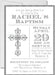 Grey And White Baptism Invitations