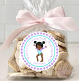 Gymnastics Birthday Party Stickers