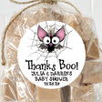 Halloween bat baby shower sticker for girls