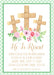 He Is Risen Easter Brunch Invitations