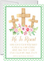 He Is Risen Easter Brunch Invitations