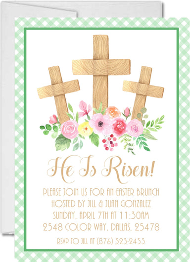 He Is Risen Easter Brunch Invitations