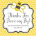 Honeycomb bee baby shower favor sticker