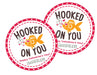 Hooked On You Valentine's Day Stickers
