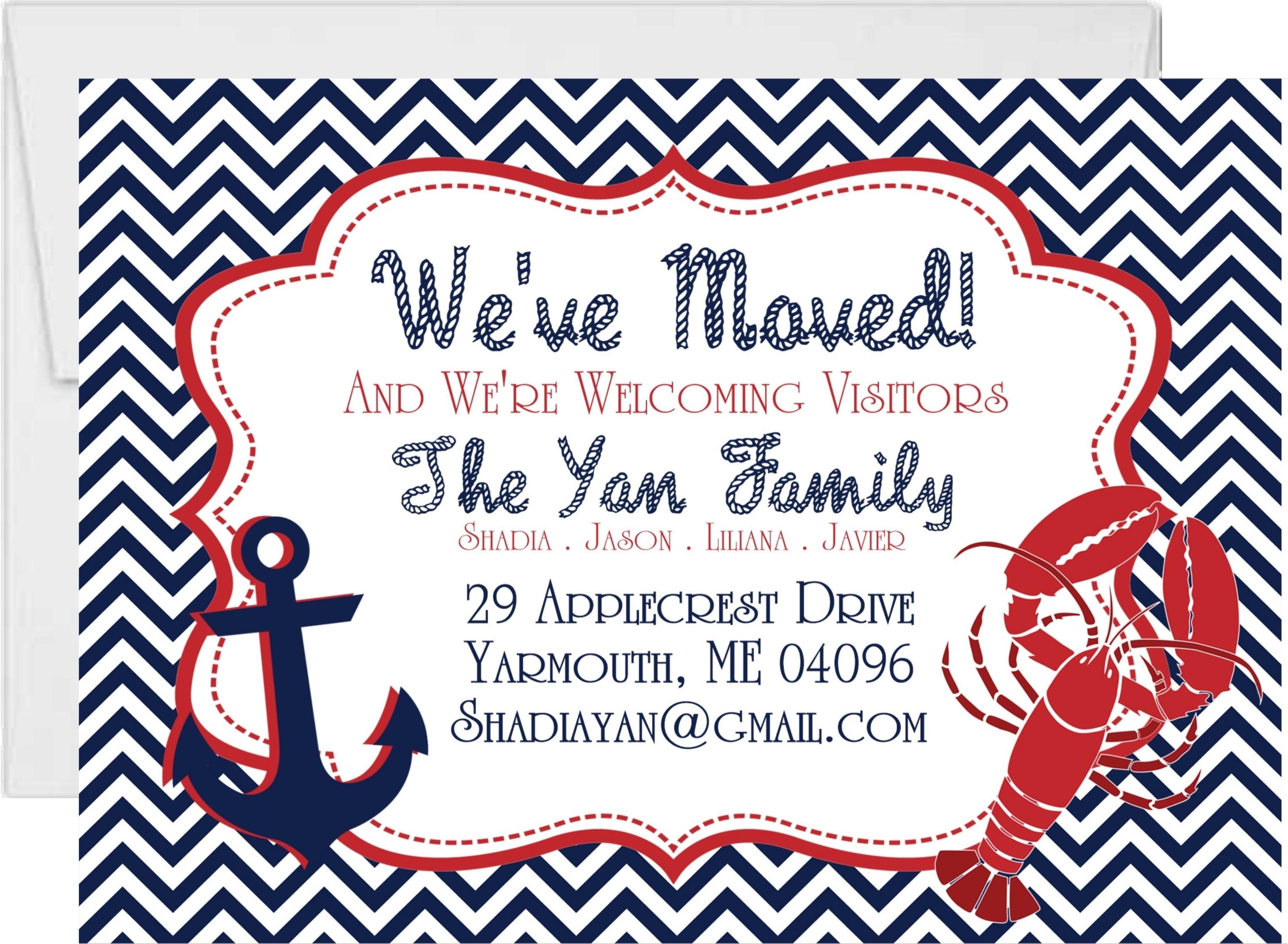 Nautical Housewarming Party Invitations