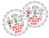 I Like You A Bot Robot Valentine's Day Stickers