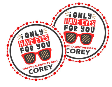 I Only Have Eyes For You Valentine's Day Stickers