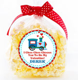 I choo choo choose you valentine sticker with personalized name