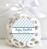 Jewish holiday stickers featuring blue and white stars