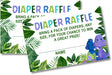Jungle Dinosaur Baby Shower Diaper Raffle Instant PDF