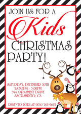 Kids Christmas Party Invitations