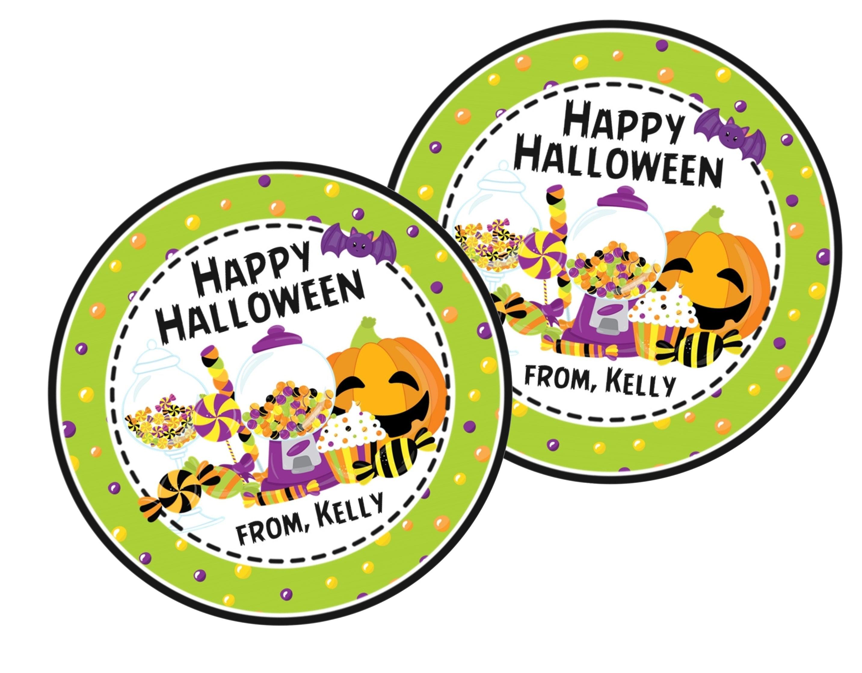 Kids Colorful Candy Halloween Stickers