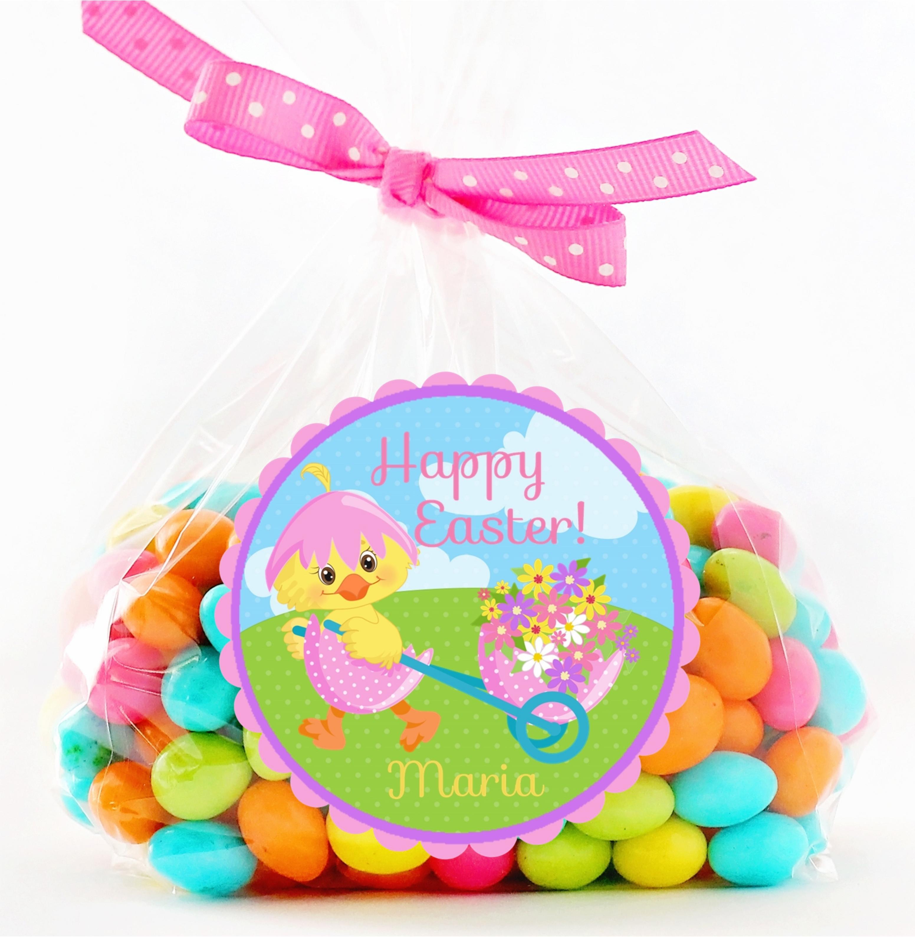 Kids Colorful Easter Chick Stickers