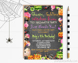 Kids Halloween Birthday Party Invitations