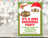 Kids Santa & Mrs. Claus Christmas Party Invitations