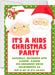 Kids Santa & Mrs. Claus Christmas Party Invitations