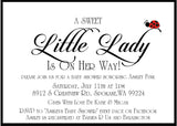 Ladybug Baby Shower Invitations