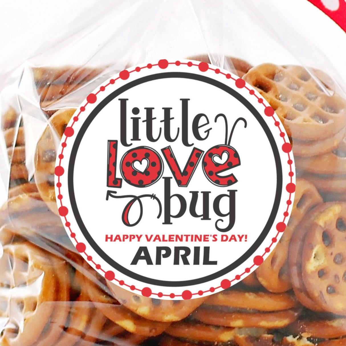 Ladybug Valentine sticker