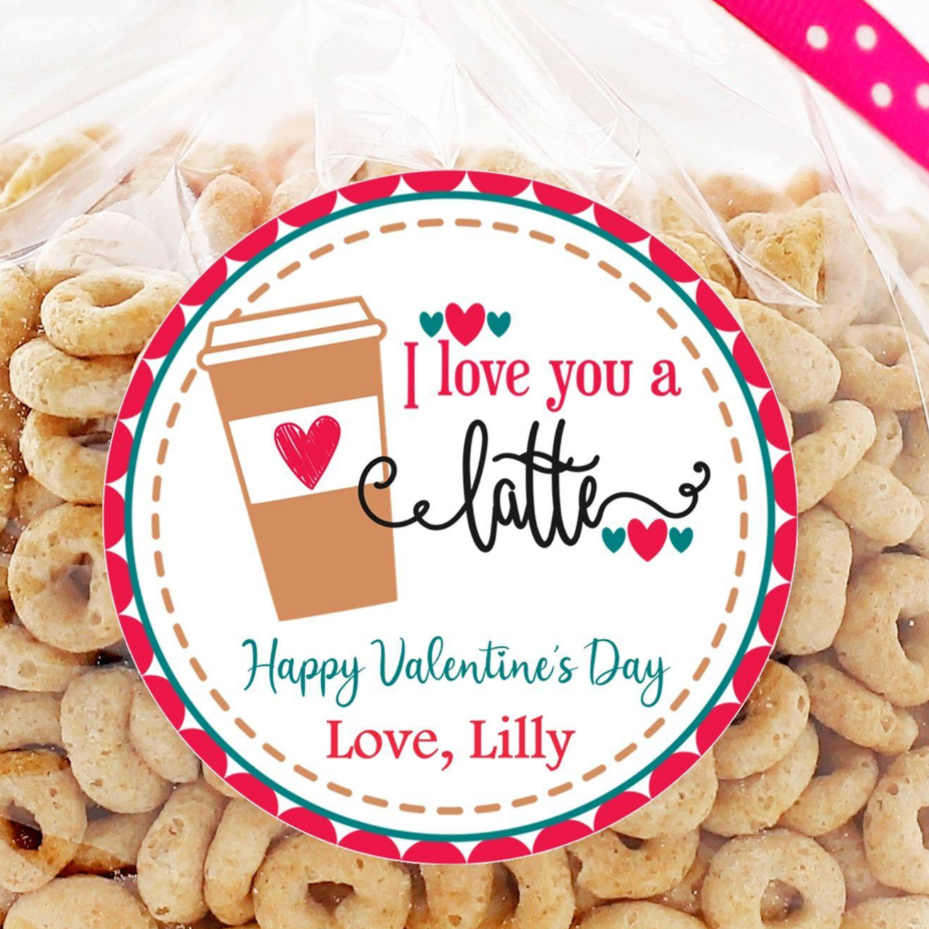 Latte Valentine Stickers