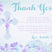 Lavender And Blue First Communion Thank You Cards