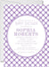 Lavender Polka Dot Baby Shower Invitations