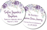 Lavender mi bautizo sticker