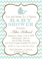 Little Whale Baby Shower Invitations