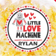Little Love Machine valentine label