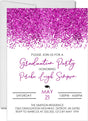 Magenta Graduation Party Invitations