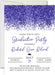 Midnight Blue Graduation Party Invitations