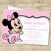 Minnie Mouse Baby Shower Invitations