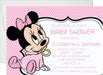 Minnie Mouse Baby Shower Invitations