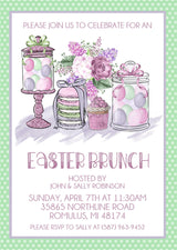 Mint And Lavender Easter Brunch Invitations