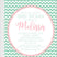 Mint pink chevron baby shower invitations colorful zig zag pattern design