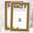Monkey baby shower bingo printable game